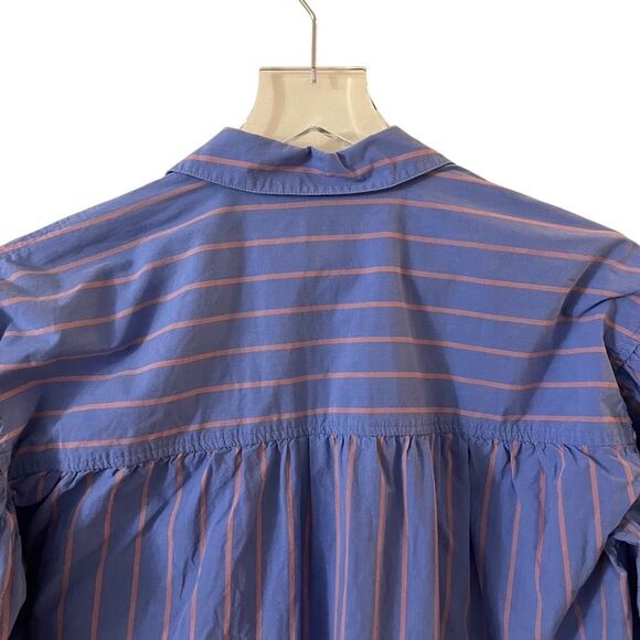 Rails Blue Button Down Puff Sleeve Janae in Lima Stripe Sz XS - Picture 13 of 16